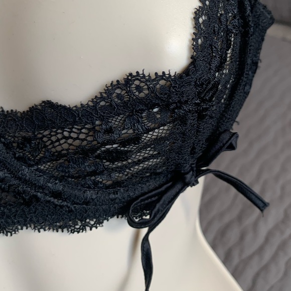 Myla high end UK brand black lace bra size M - Picture 6 of 11